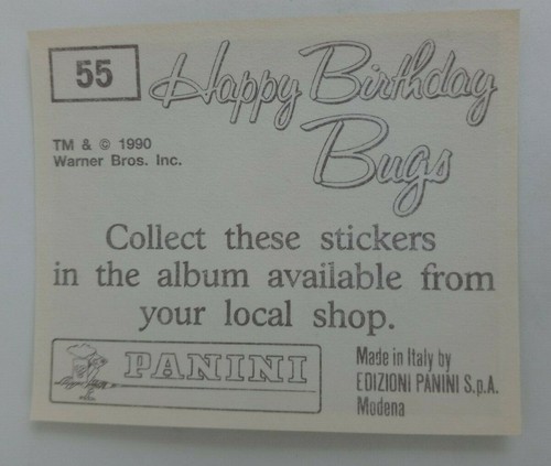 1990 Panini Happy Birthday Bugs (Pick Your Sticker) - Picture 81 of 343