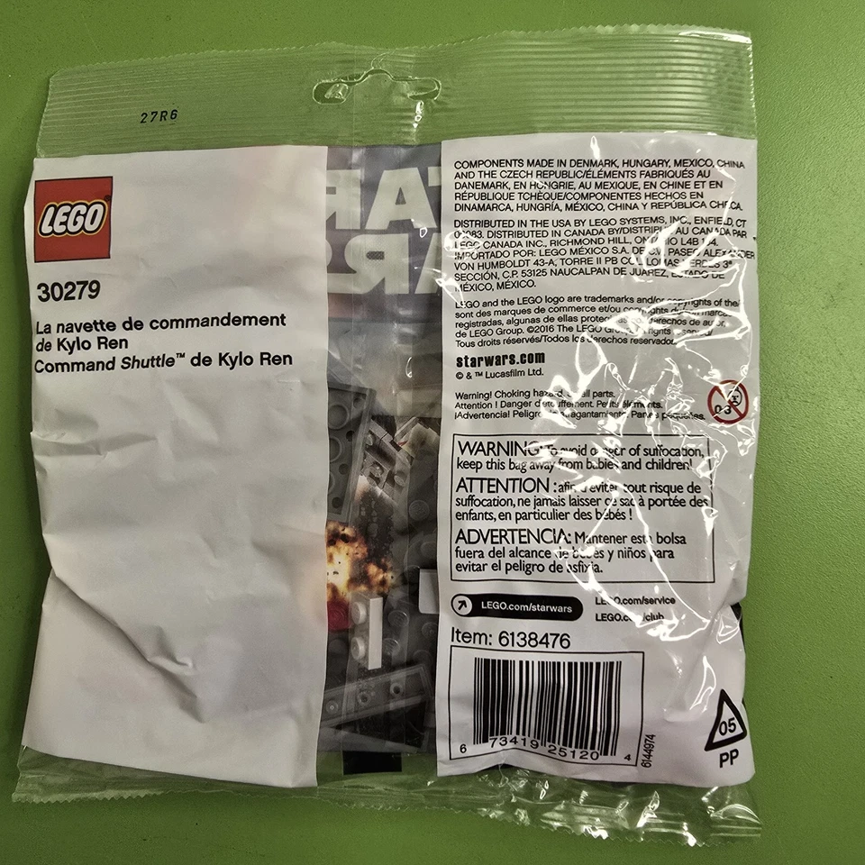LEGO Star Wars: Kylo Ren's Command Shuttle (30279) New Sealed Polybag  - Image 2 of 2