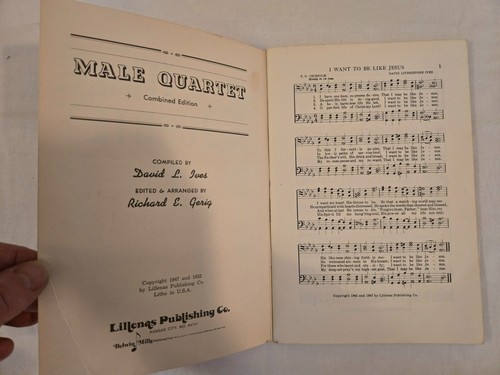 Vintage 1950-60s CHURCH SONGBOOKS Male Quartet & Songs For Men SINGSPIRATION - Picture 4 of 6