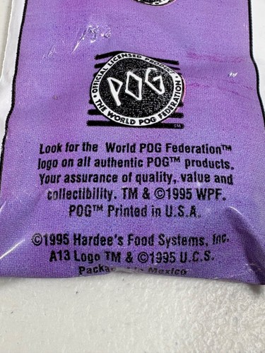 APOLLO 13 Hardee's Mission POG Milk Caps Limited Edition Sealed Unopened 1995 - Picture 4 of 6