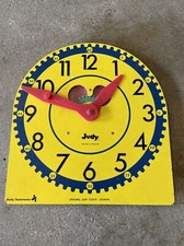 Original Vintage "Judy Clock" Judy/instructo Wood Teaching Clock J209040