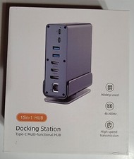 15 in 1 Hub Docking Station Type C Multifunctional 4K/60 Hz