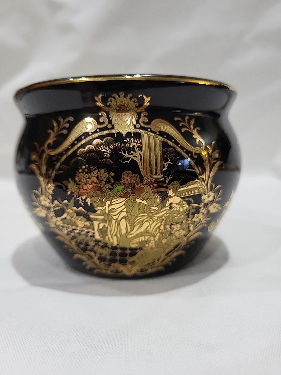 Limoges PARTHENON プレート 皿 ネイビー&ゴールド Limoges Castel 22K Gold Bell Vintage | eBay