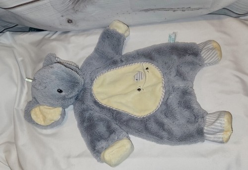 Douglas Baby Gray Elephant Lovey Security Blanket Flat Plush Bird Yellow Belly - Picture 11 of 11