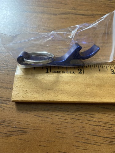New MIP Michelob Ultra BEER Key Chain Bottle Opener Metal Blue - Picture 4 of 4