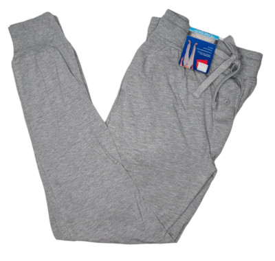 Hanes #11634 NEW Men's Heather Grey Comfort Flex Fit Soft Knit Jogger Sleep Pant