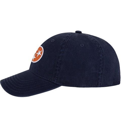 Tennessee Orange Baseball Cap – Embroidered Tri-Star Design | 100% Cotton Strapb - Picture 2 of 10