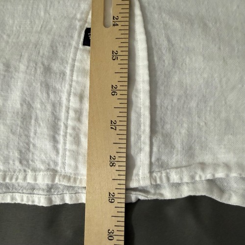 Rails Camicia Uomo Extra Large Wyatt Bottone Manica Lunga Top Tasca Bianca - Foto 12 di 14