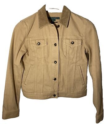Ralph Lauren Jeans Womens S Western Trucker Jacket-Tan Denim Ralph Lauren Jeans Womens S Western Trucker Jacket-Tan Denim