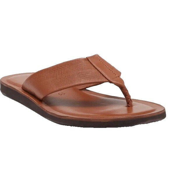 To Boot New York Sz 13 Men’s Leather Woven Flip Flop Sandals To Boot New York Adam Derrick Leather Sandals Flip Flop  main image 2