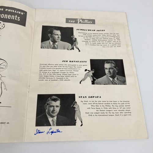 1950 New York Yankees & Philadelphia Phillies Team Signed World Series Program - Picture 12 of 22