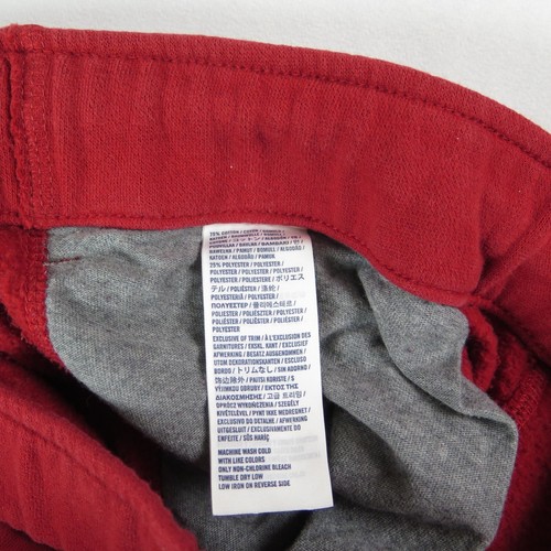Abercrombie & Fitch Sweat Pants Kids XL Dark Red Spell Out Applique Thick Cotton - Picture 4 of 11
