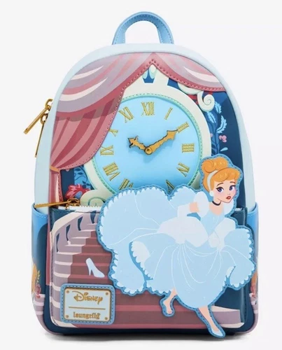 Loungefly Disney Cinderella Running Scene Mini Backpack HTF NEW