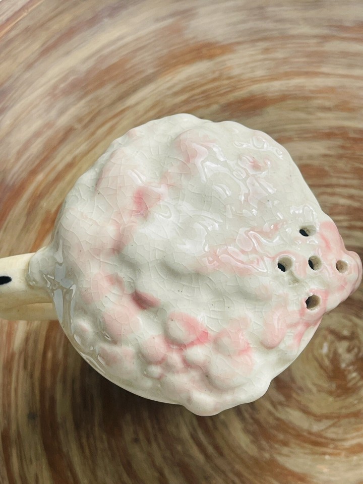 Vintage Barber Shaving Cream Mug and Brush Ceramic Set of Salt & Pepper