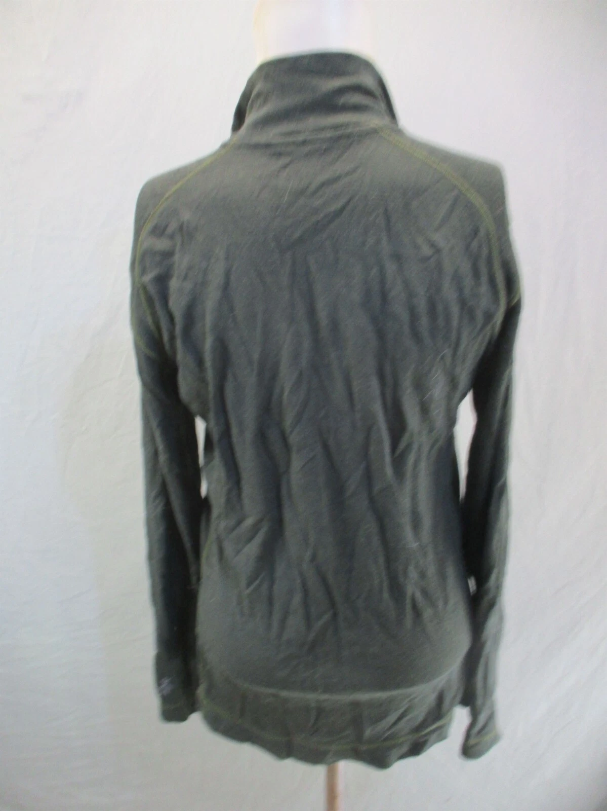 smartwool 100% merino wool 1/2 zip stand collar pullover sweater
