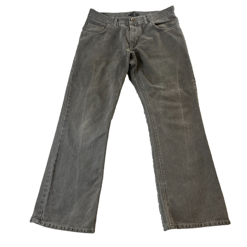 Vintage Next Jeans 32 29 Bootcut Relaxed Baggy Grey Faded Rib Texture Cotton