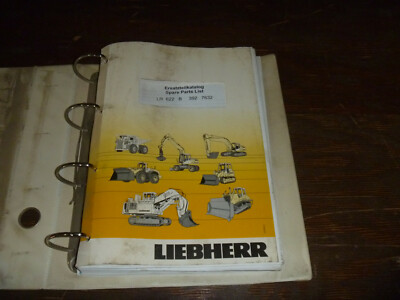 Liebherr Litronic LR 622 B 392 Crawler Loader Parts Catalog Manual