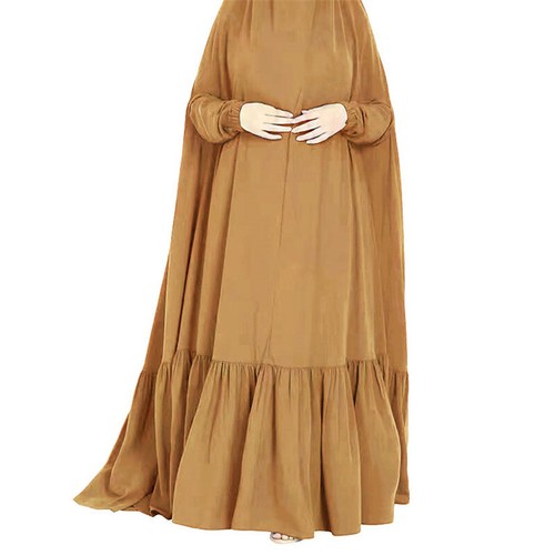 Muslim Women Khimar Overhead Hijab Burqa Prayer Dress Islamic Abaya Dubai Kaftan - Picture 22 of 48