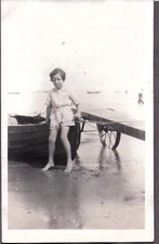 OLD RPPC BOYS BOAT FASHION JAMES ADAMS SEAVIEW ISLE WIGHT ENGLAND PHOTO POSTCARD