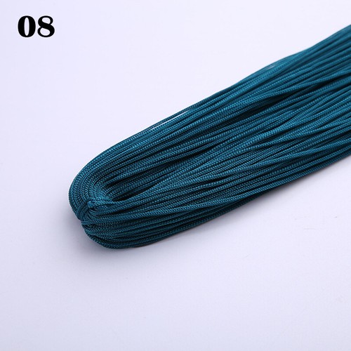 Hilo hágalo usted mismo Macrame Seda Satén Nailon Cable Trenzado Cuerda Fabricación de Joyería - Imagen 14 de 52