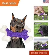 Indestructible Heavy-Duty Dog Chew Toy   Bacon Flavor for Aggressive Chewers