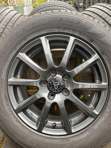 alloy wheels 6.5 x 15 5/114.3 ET45 Wolfrace Milano titanium colour.