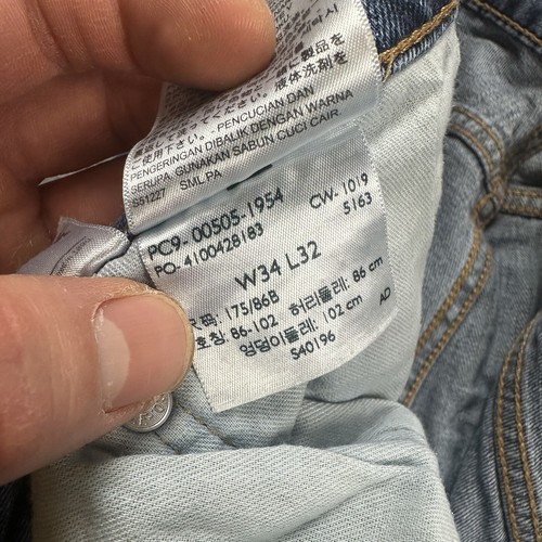 LEVIS Levi’s Jeans 505 Herren Vintage Hose W34 L30 Regular Straight 8406 Blau - Bild 10 von 12
