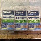(75) Tapcon 3 3/4" x 1/4" Hex Washer Head Concrete Anchors 3 Boxes