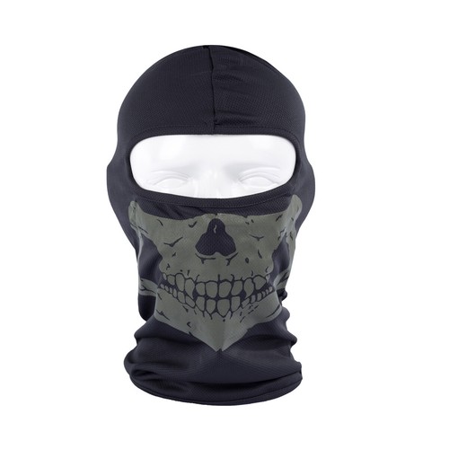 Balaclava Tactical UV Protection Skull Full Face Mask Ghost Printed Ski Sun Hood - Picture 59 of 60
