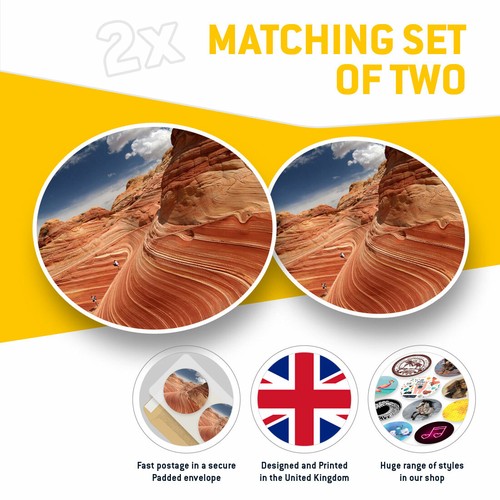 2 x Vinyl Stickers 25cm - Paria Canyon Utah USA America Cool Gift #8231 - Photo 2/9