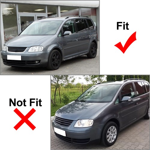 Front Bumper Fog Light Grille Cover Left + Right Fit VW Caddy 04-10 Touran 03-06 - Picture 11 of 11
