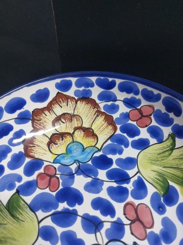 Tunisia Pottery Stoneware Bowl Hand Painted 20cm VGC Ref#19 - Picture 5 of 17