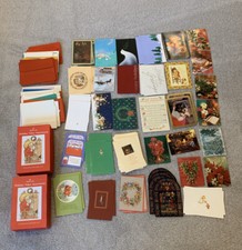 Lot Of 84 Unused Vintage Christmas Cards Boxed Modern Hallmark American Greeting