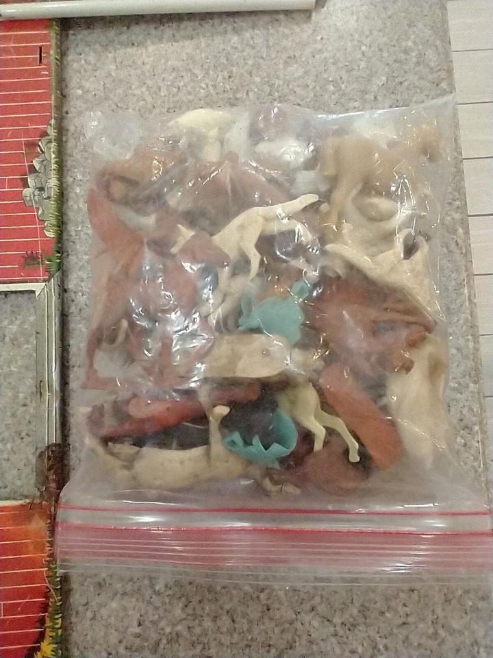 Vintage Ohio Art Tin Sunnyfield Farms Tin Litho Red Barn Parts and