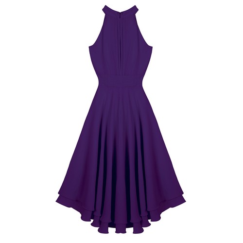 Elegante Damen Abendkleid Cocktailkleid Partykleider Chiffon Langes Maxi Kleid - Bild 117 von 198