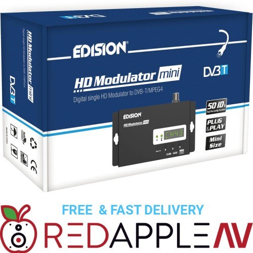 Edision Mini HD RF Modulator HDMI to Coax DVB-T Full HD 1080p HDMI In Out