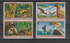 SENEGAL 1976 VARIOUS FAUNA 4 VAL MNH MF94545