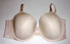Warner's Beige White Dots Underwire T- Shirt Bra #01356 - 38DD