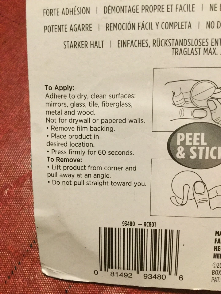 NEW InterDesign Affix Peel & Stick Hook - Image 3 of 4