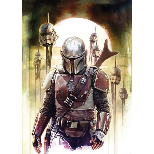Fotomurale Komar tessuto non tessuto 280 x 200 cm Star Wars The Mandalorian Big Impaaler - Foto 3 di 5