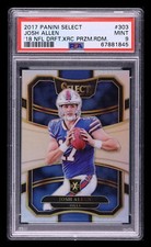 2017 Select '18 XRC Silver Prizm Josh Allen ROOKIE #303 PSA 9 MINT