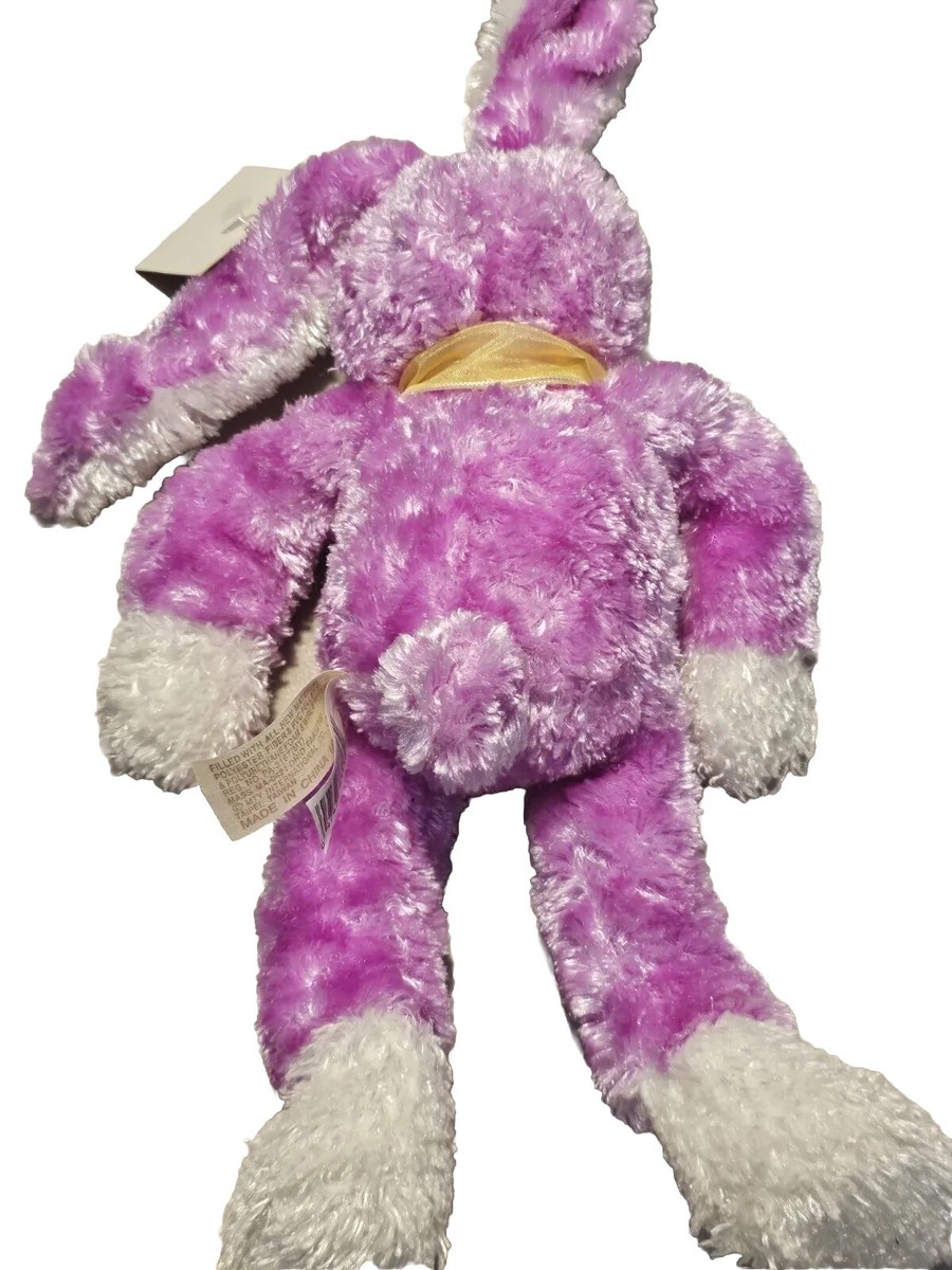 Dan Dee うさぎ　ぬいぐるみ Vintage Dan Dee Pink Bunny Rabbit Poseable Ears Shimmer 11