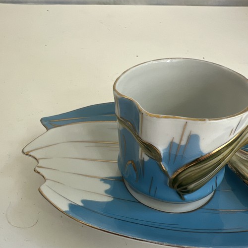 Japan Very Rare Tea Cup And Saucer Ct 7322 Bone China With Hand Paint Enamel - Picture 3 of 19