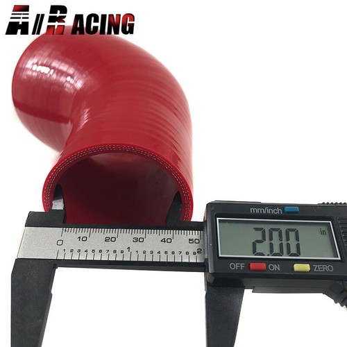 2" To 3" Red 45 Degree Silicone hose Coupler 4 layer polyester - Picture 6 of 6