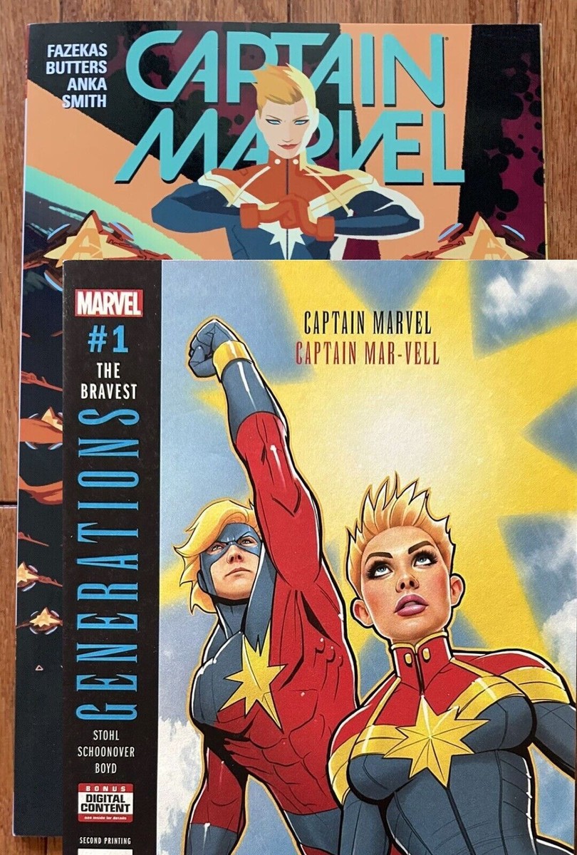 Captain Marvel TPB (2016) Rise of Alpha Flight + Generations (2017