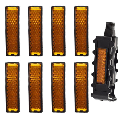 8Pcs Bicycle Pedal Reflector Safety Night Cycling Reflective Sticker Accessories