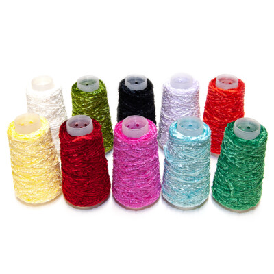10 x 100g VARIOUS 1.8NM 100% NYLON FEATHER YARN SOLD AS PICTURE
