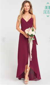 mariah wrap maxi dress