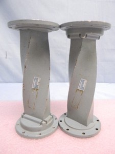 (2) Waveline 390 Waveguide 90° Twists WR187 3.95-5.85GHz