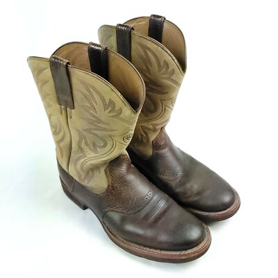 Ariat 10002559 Heritage Crepe Sole Western Cowboy Boots 12 D ATS Tech Soles 